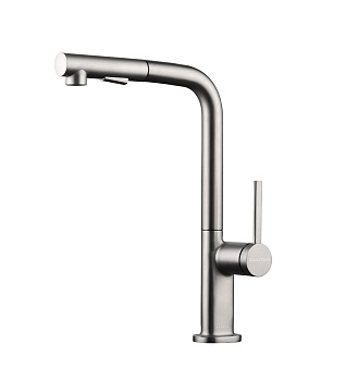 Смеситель для кухни Paulmark NEO Ne214419-Ni на раковину никель без термостата